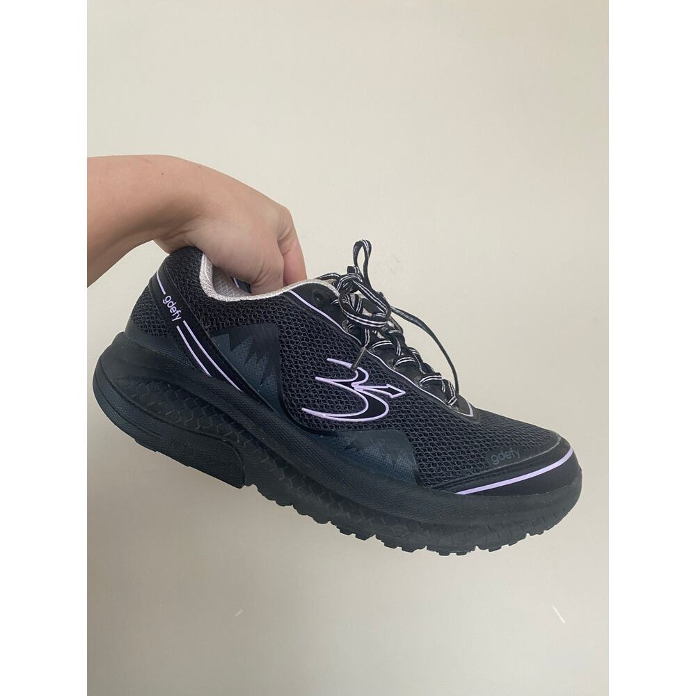 Womens GDEFY Gravity Defyer Mighty Walk Sneakers Size 8.5 US Black Violet Purple